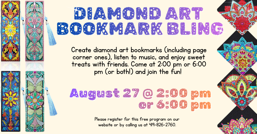 Diamond Art: Bookmark Bling