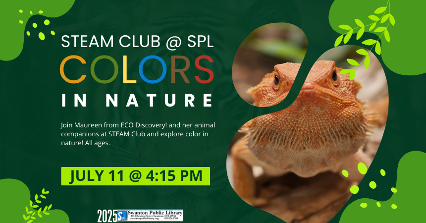 STEAM Club: Colors in Nature with ECO Discovery! (all ages)