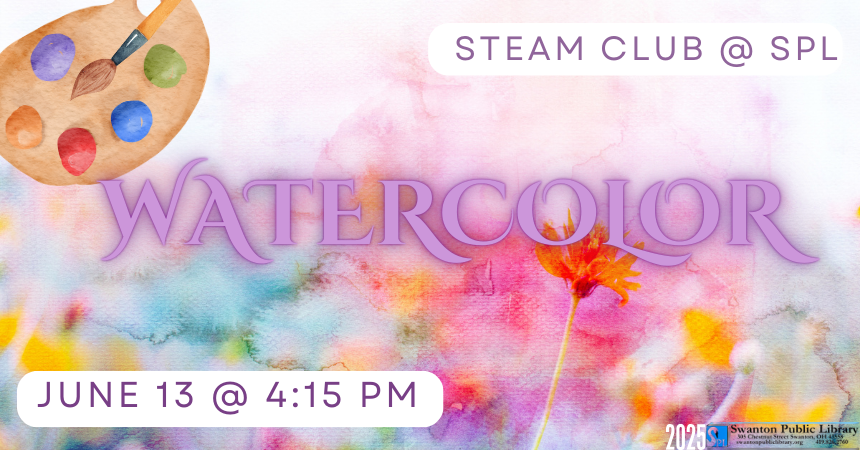STEAM Club: Watercolor (all ages)
