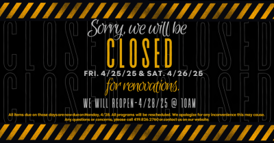 CLOSED for renovations