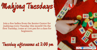 Mahjong Mania! Tuesdays
